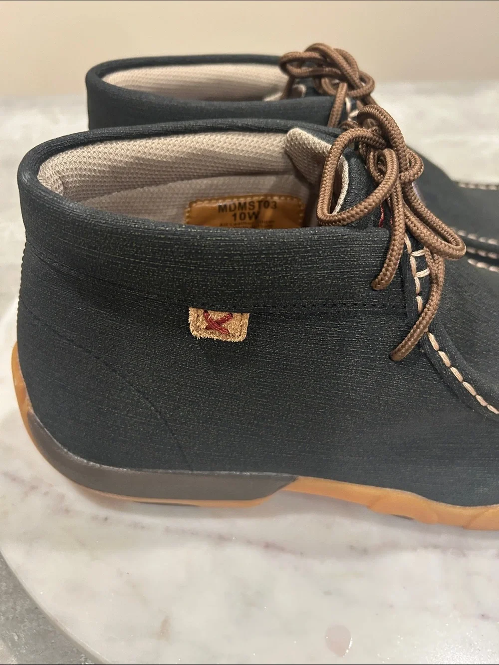 Twisted X Work charcoal Chukka Boots with Gum Sole size 10